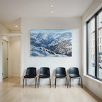 Winter Snowy Mountain Landscape Winter Painting