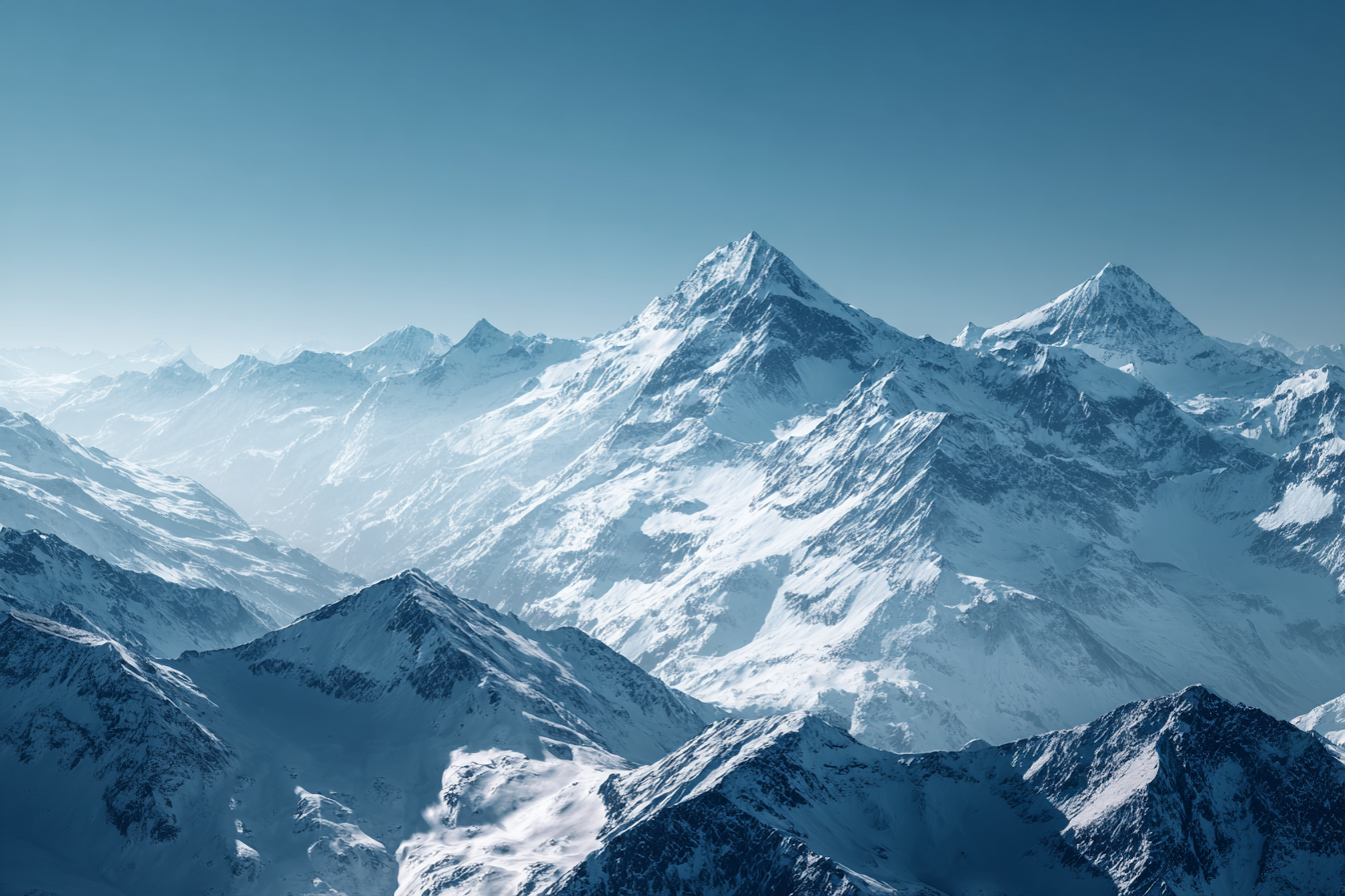 Winter Stalaktische Berglandschaft Im Schnee Mit Blaüm Himmel | Winterlandschaften | Landschaften
