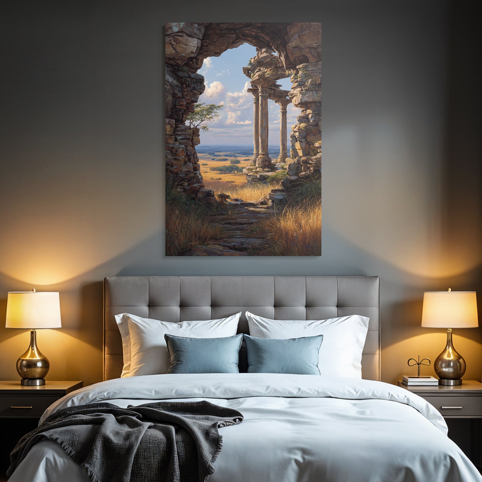 Desert Ancient Architecture Scenic Landscape View