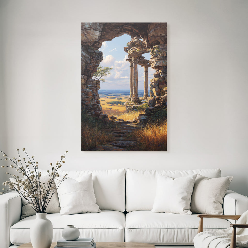 Desert Ancient Architecture Scenic Landscape View