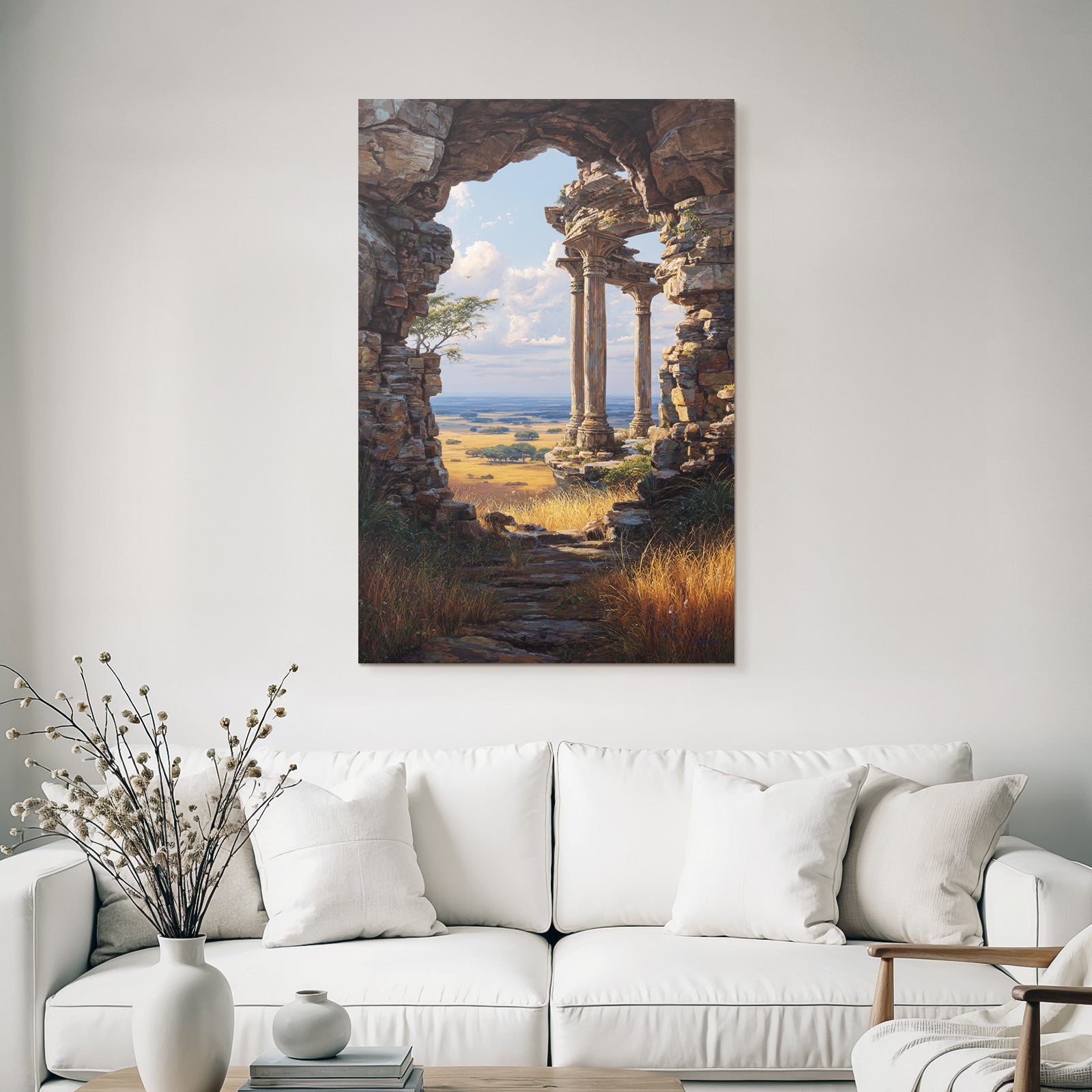 Desert Ancient Architecture Scenic Landscape View