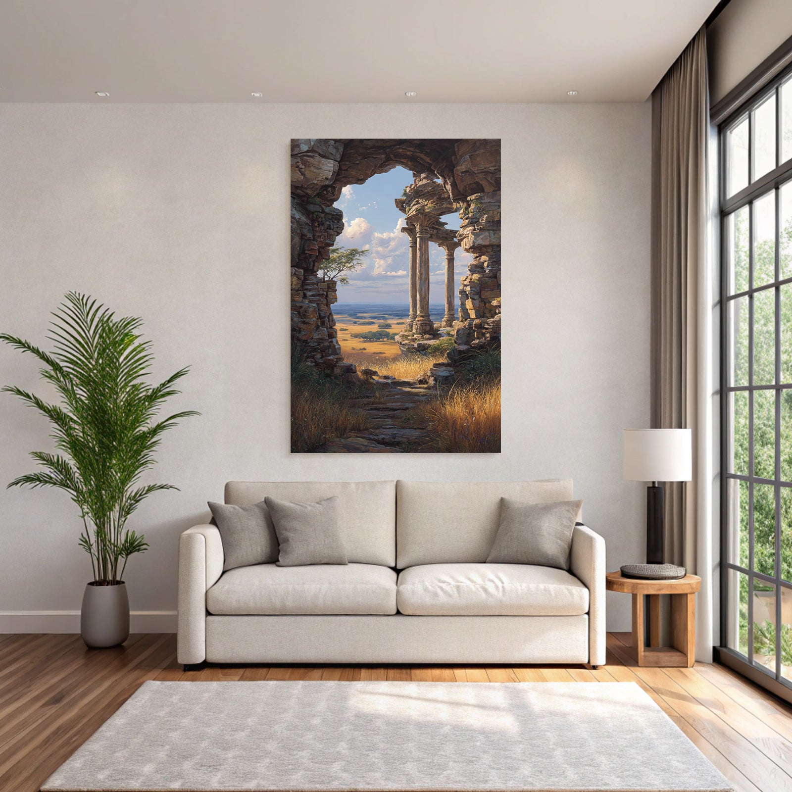 Desert Ancient Architecture Scenic Landscape View