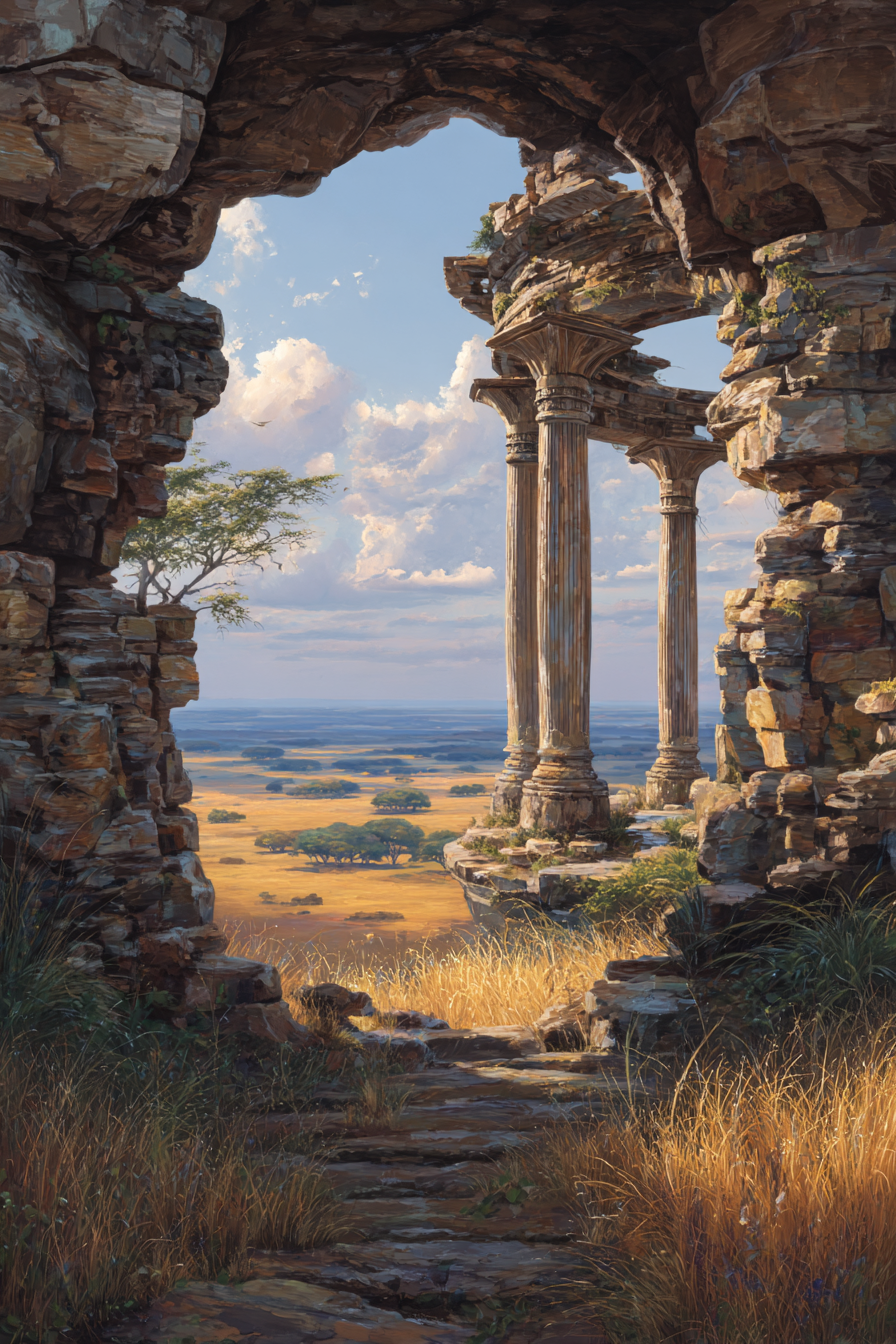 Wüsten Antik Architektur Szenische Aussicht Auf Die Landschaft | Wuesten und Savanne | Landschaften