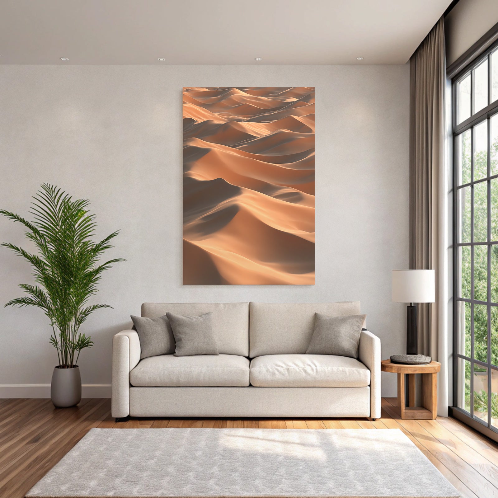 Desert sand dunes landscape