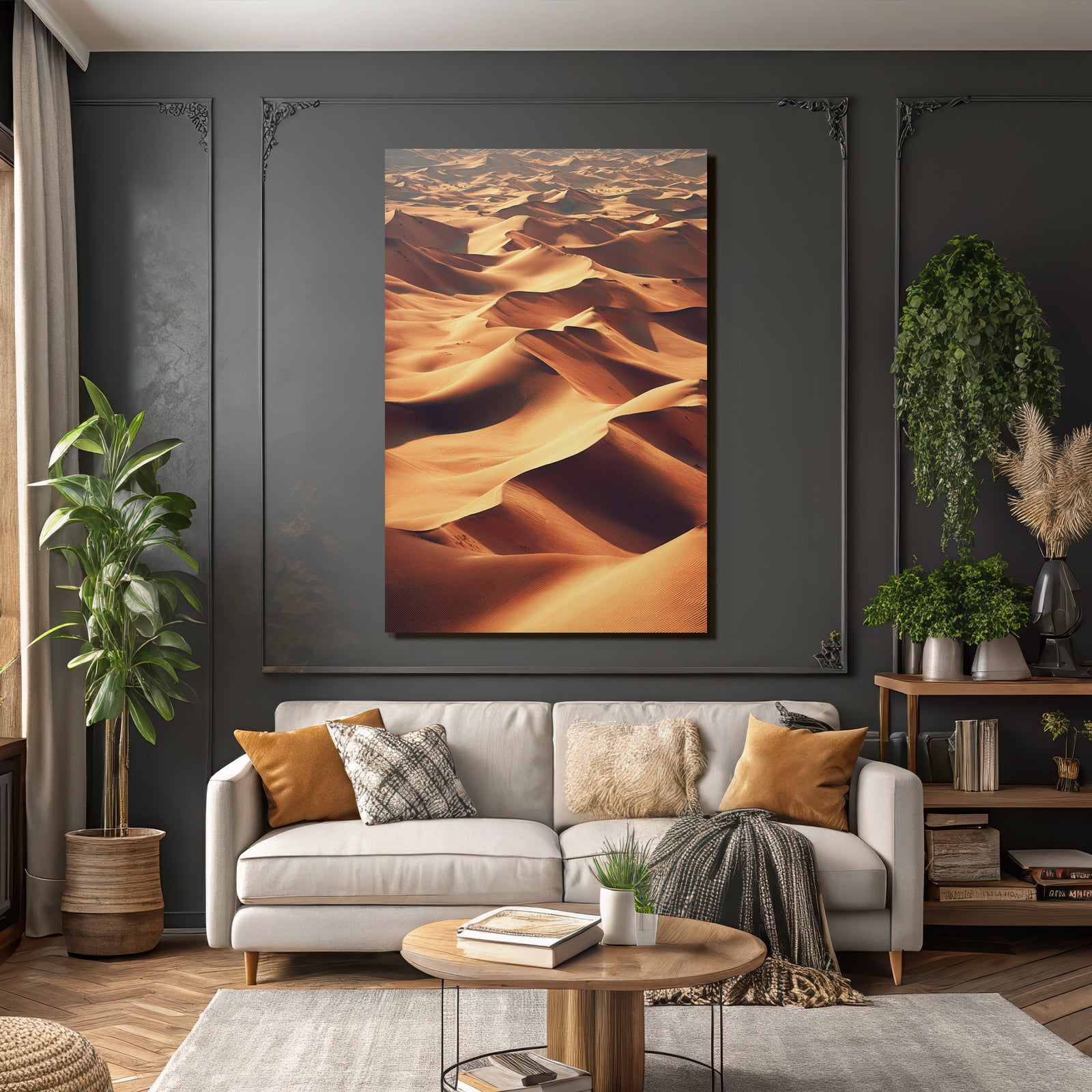 Desert Sand Dunes Wind Pattern Sand Texture Desert Nature Beauty