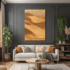 Desert sand dunes desert golden brown restlessness
