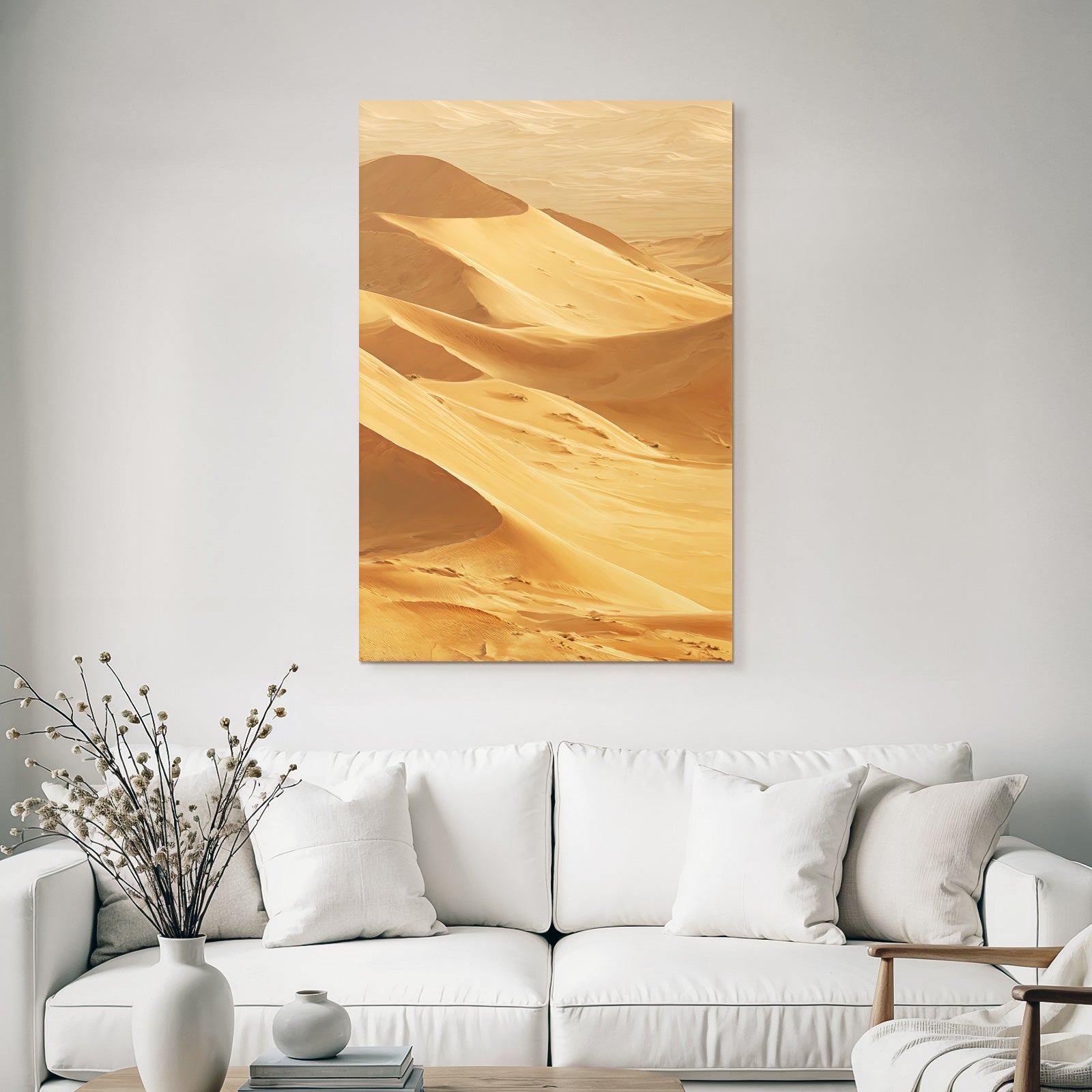 Desert sand dunes desert golden brown restlessness