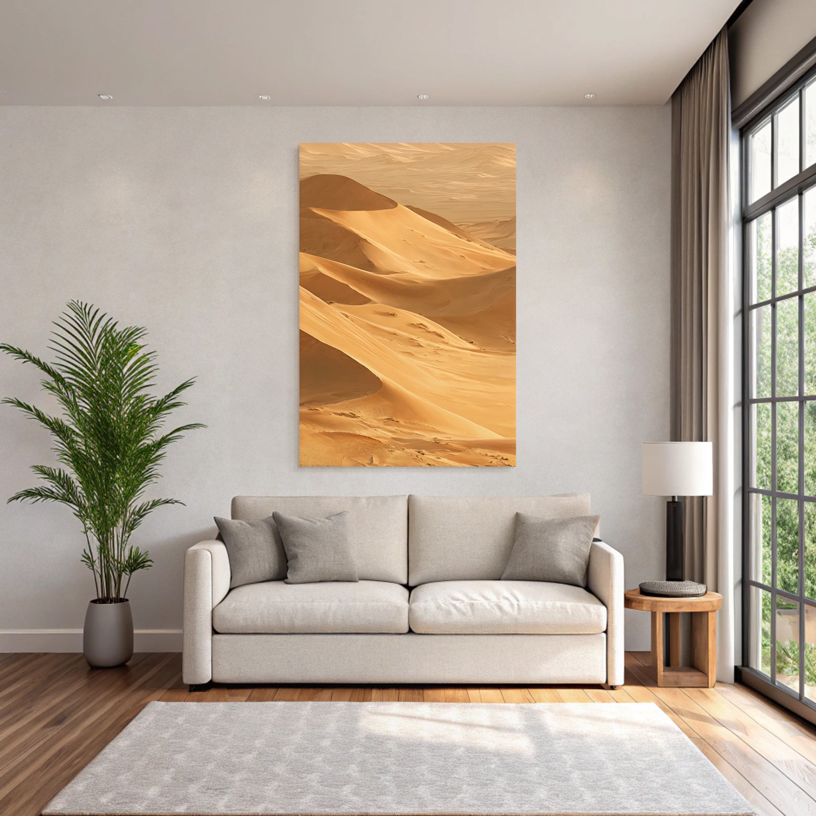 Desert sand dunes desert golden brown restlessness