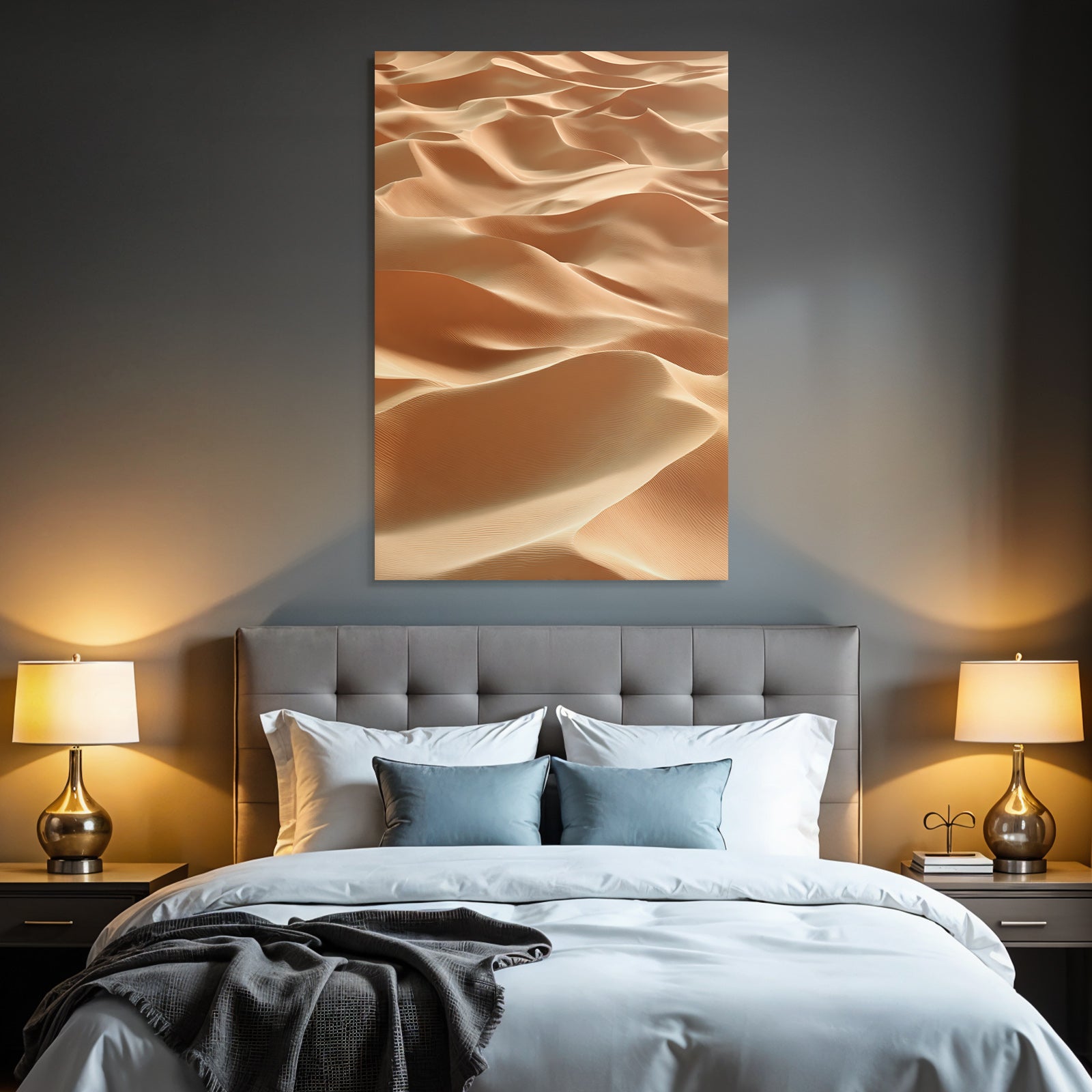 Desert sand dune landscape desert beige brown