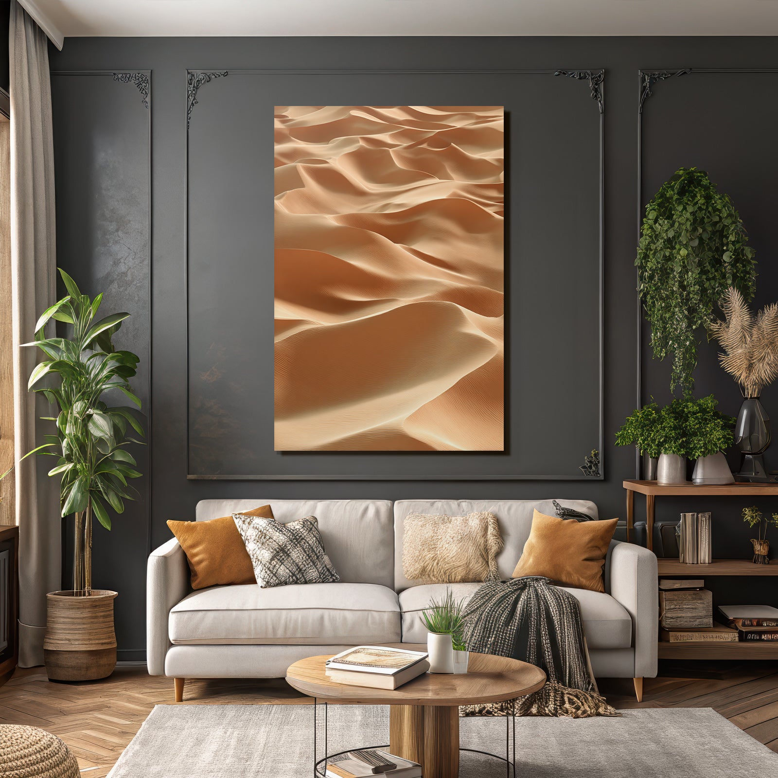 Desert sand dune landscape desert beige brown