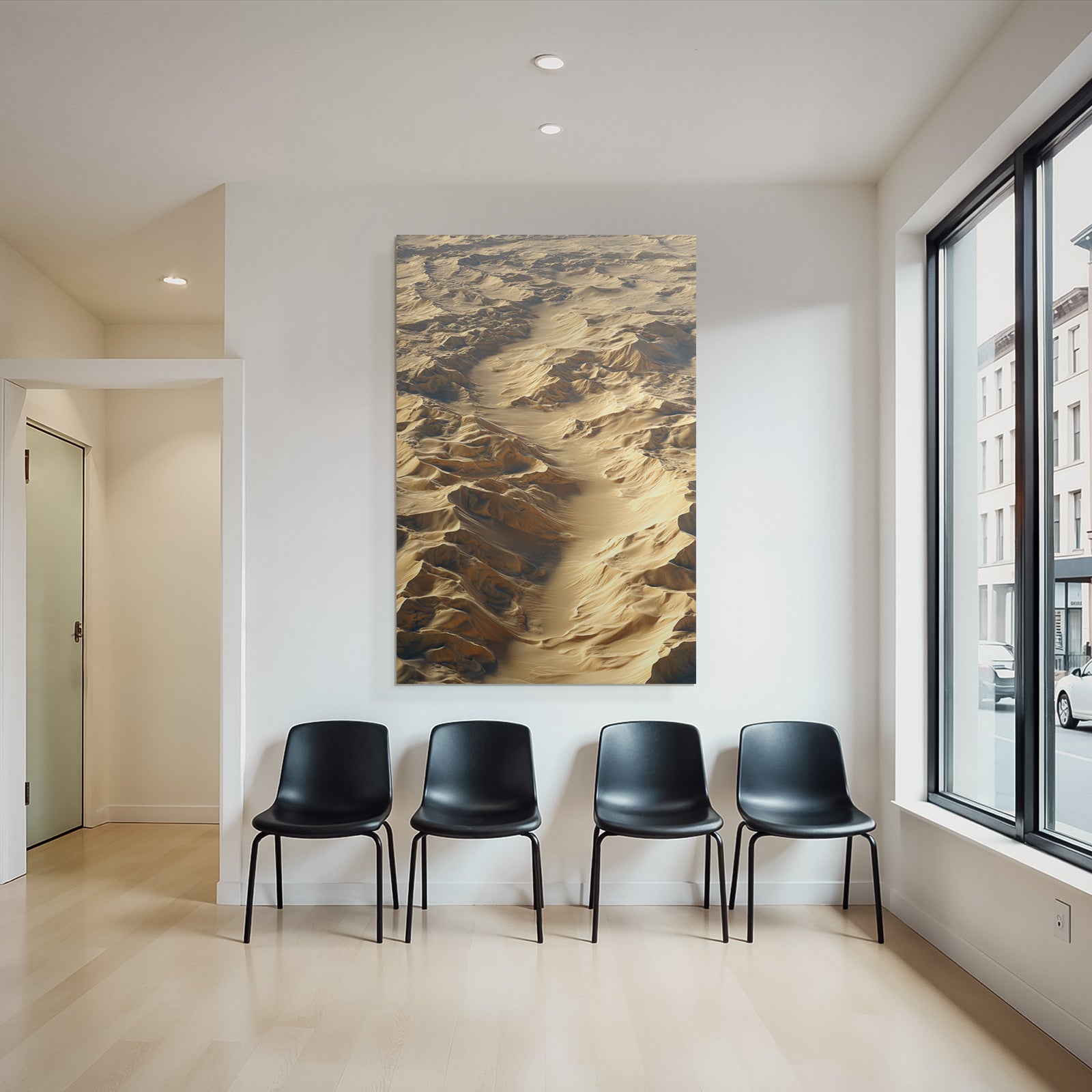 Desert sand dune landscape desert gold beige