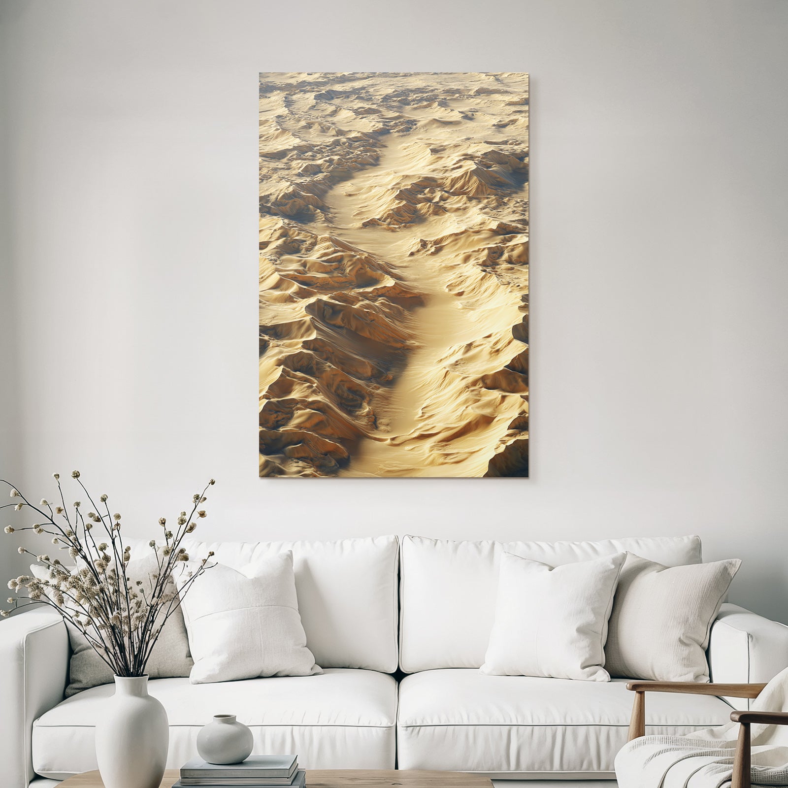Desert sand dune landscape desert gold beige