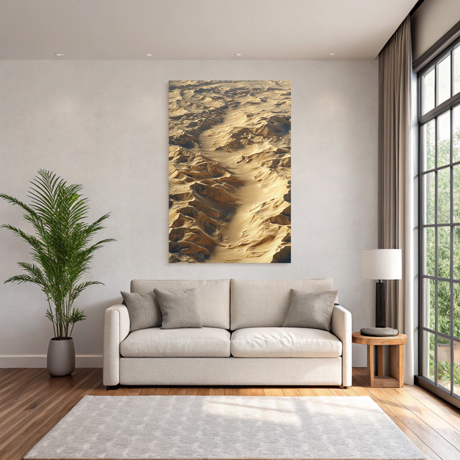 Desert sand dune landscape desert gold beige