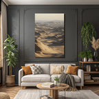 Vast Desert Landscape Golden Hour