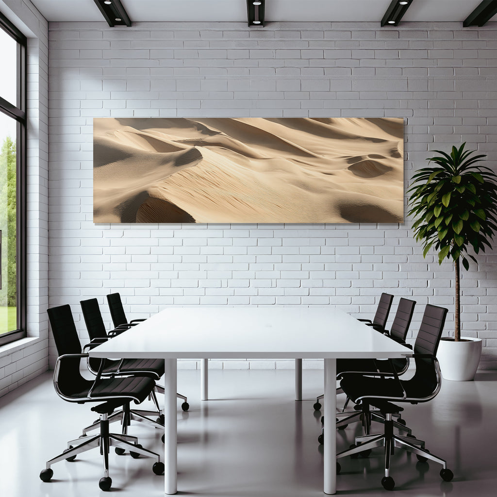 Desert sand dunes Detailed view High level of detail Windblown sand
