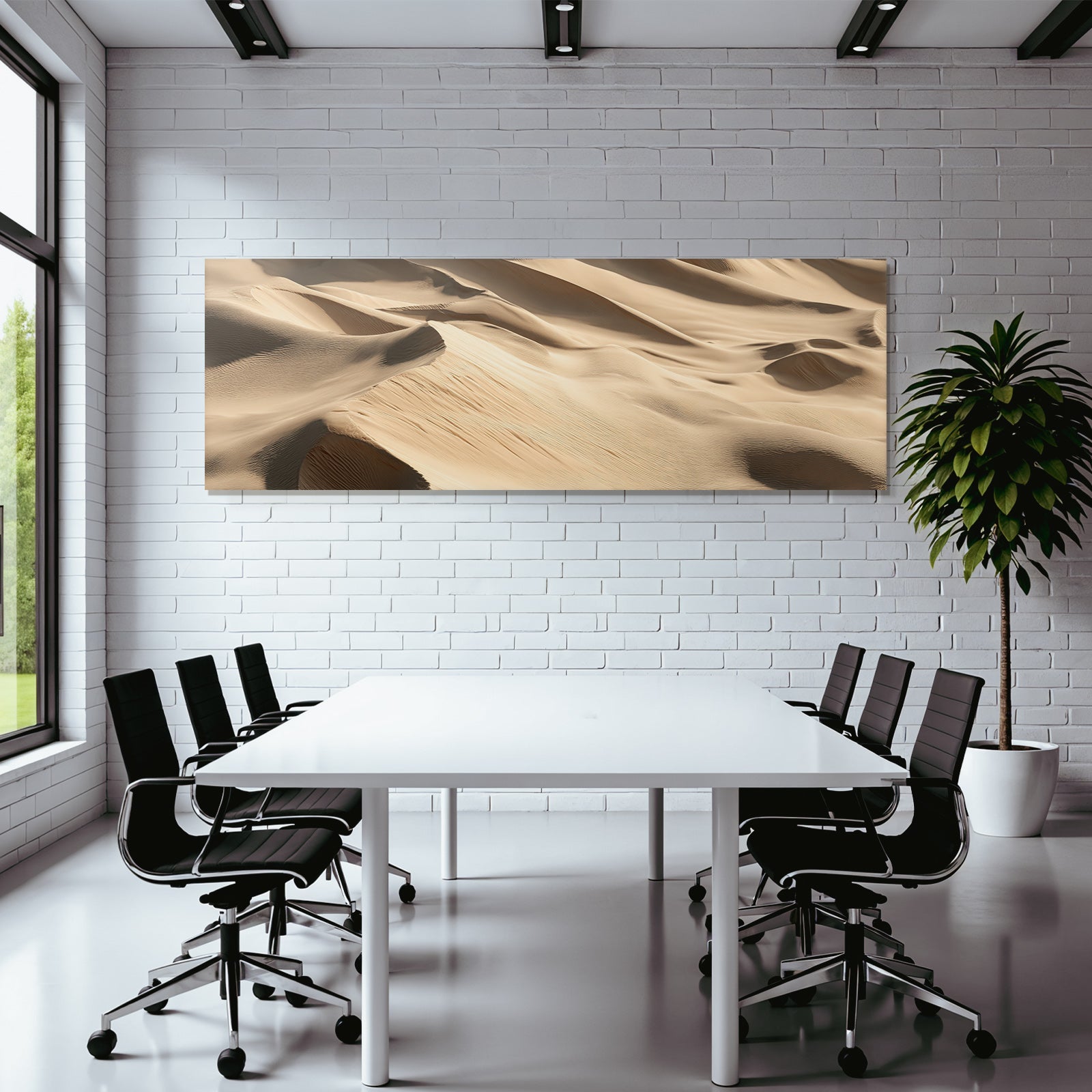 Desert sand dunes Detailed view High level of detail Windblown sand