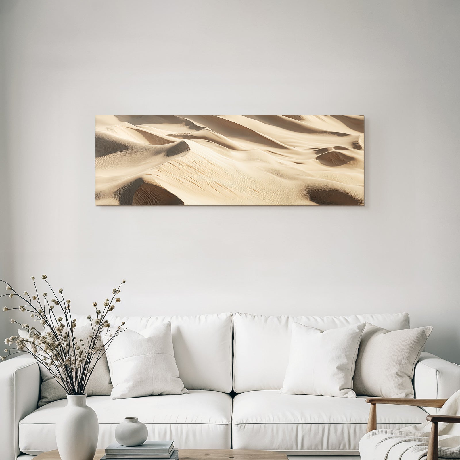 Desert sand dunes Detailed view High level of detail Windblown sand
