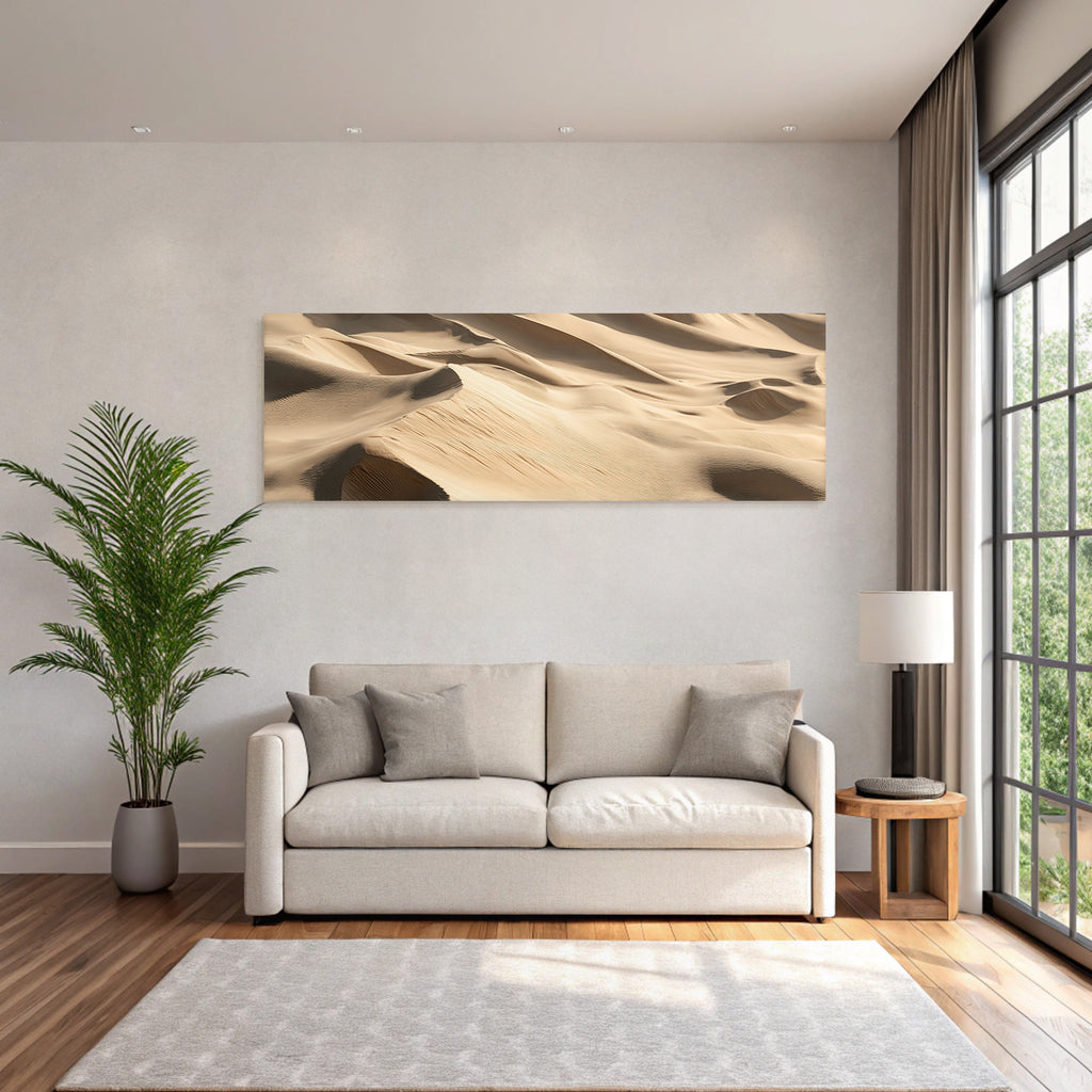 Desert sand dunes Detailed view High level of detail Windblown sand