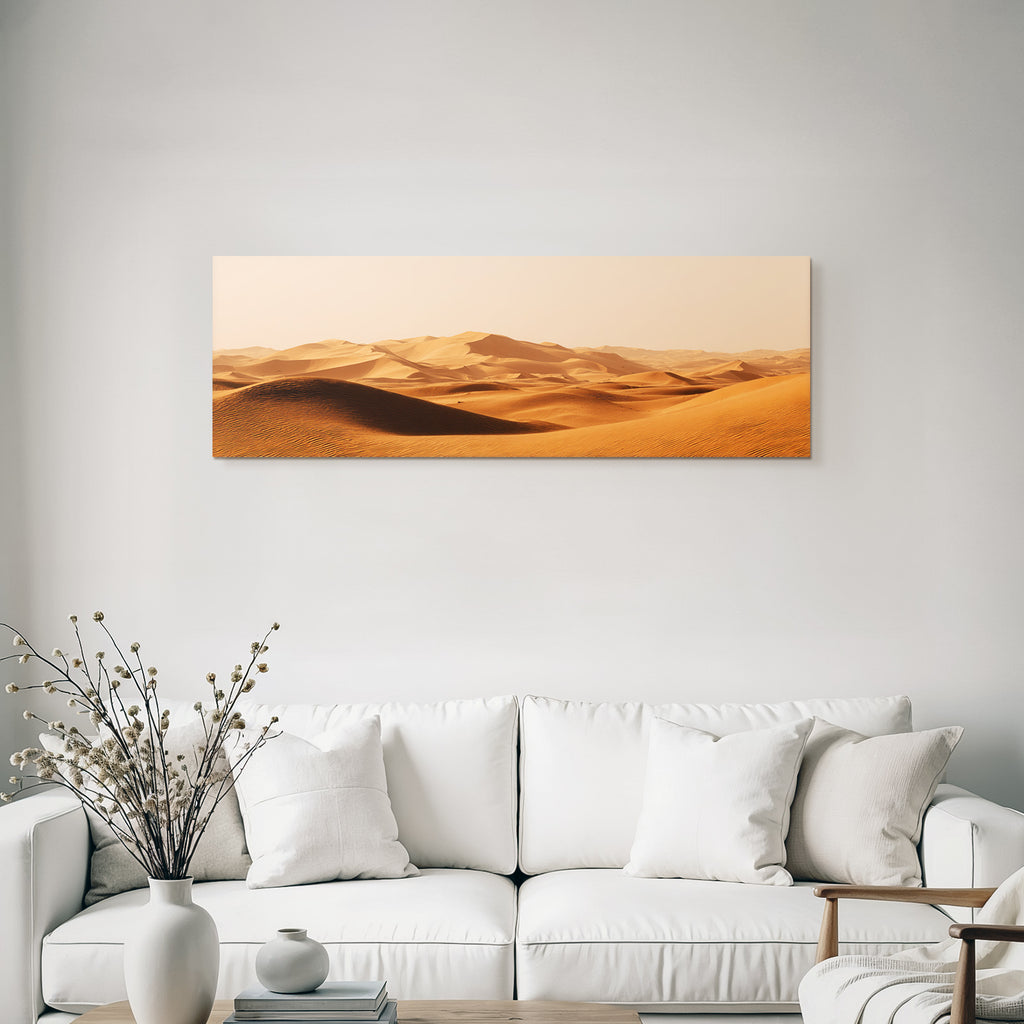 Desert sand dunes in the desert landscape