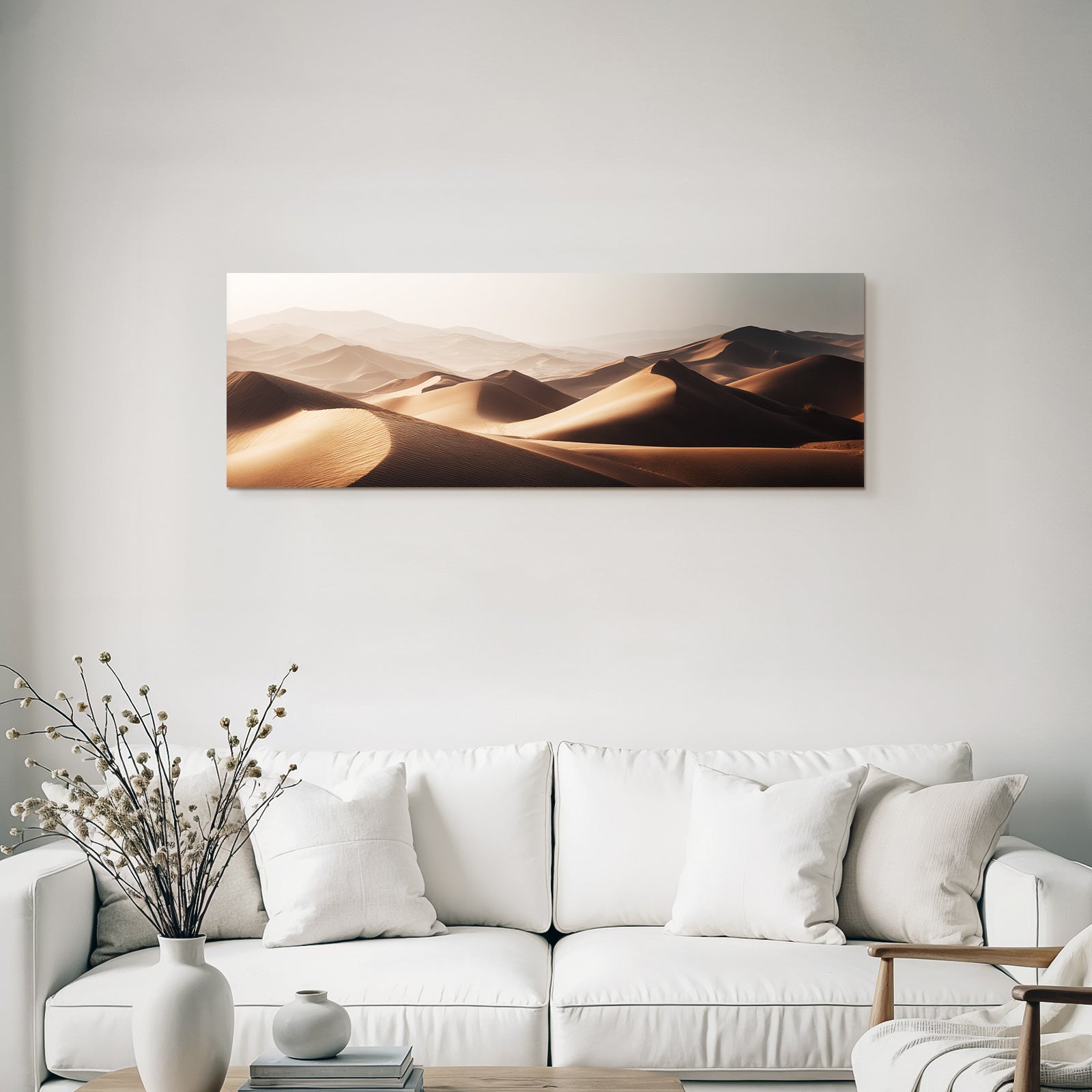 Desert sand dunes desert landscape at sunrise