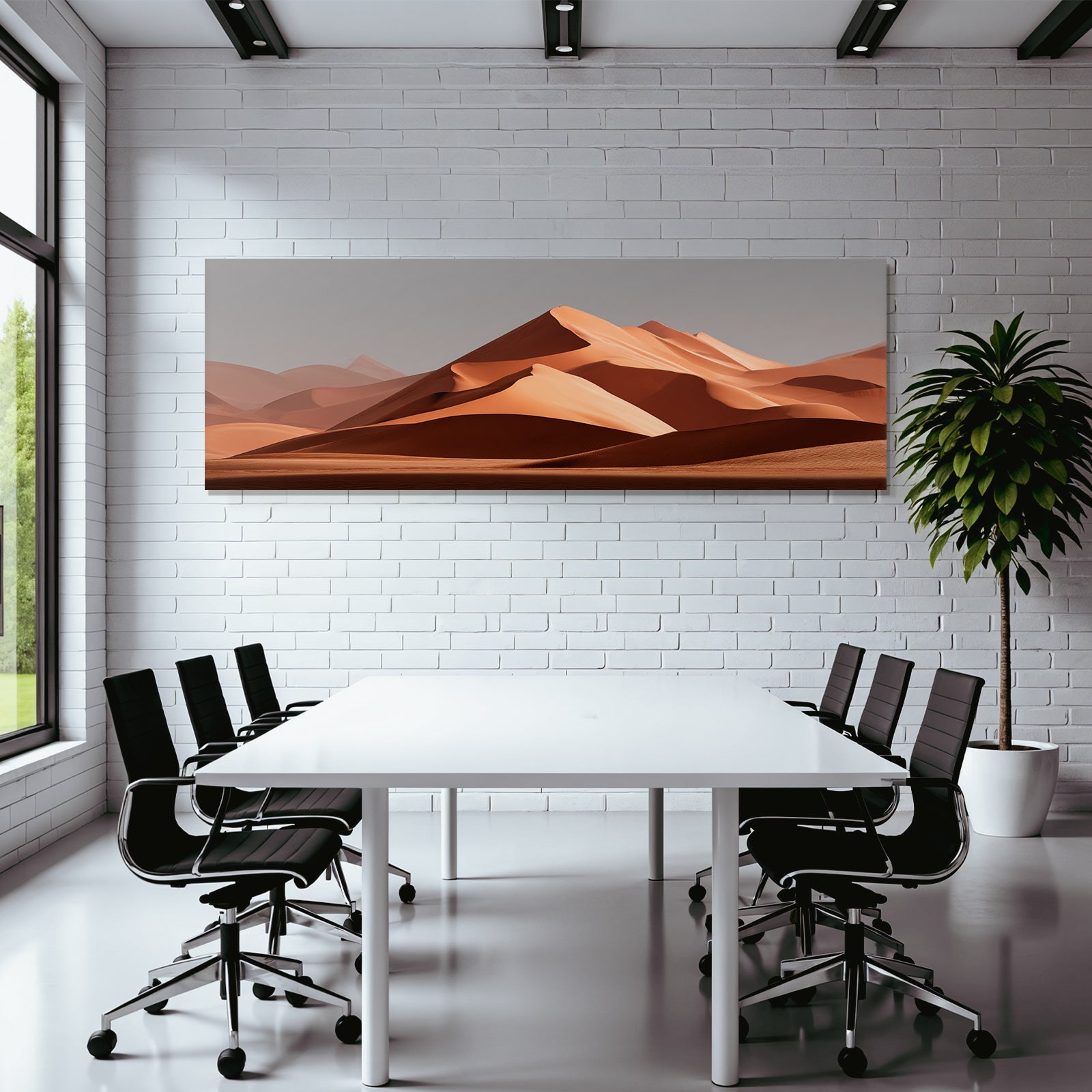 Desert sand dune landscape near Soyzeichen shaped by the wind