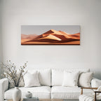 Desert sand dune landscape near Soyzeichen shaped by the wind