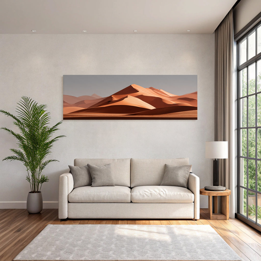 Desert sand dune landscape near Soyzeichen shaped by the wind
