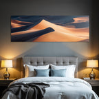 Desert sand dune landscape in sunlight