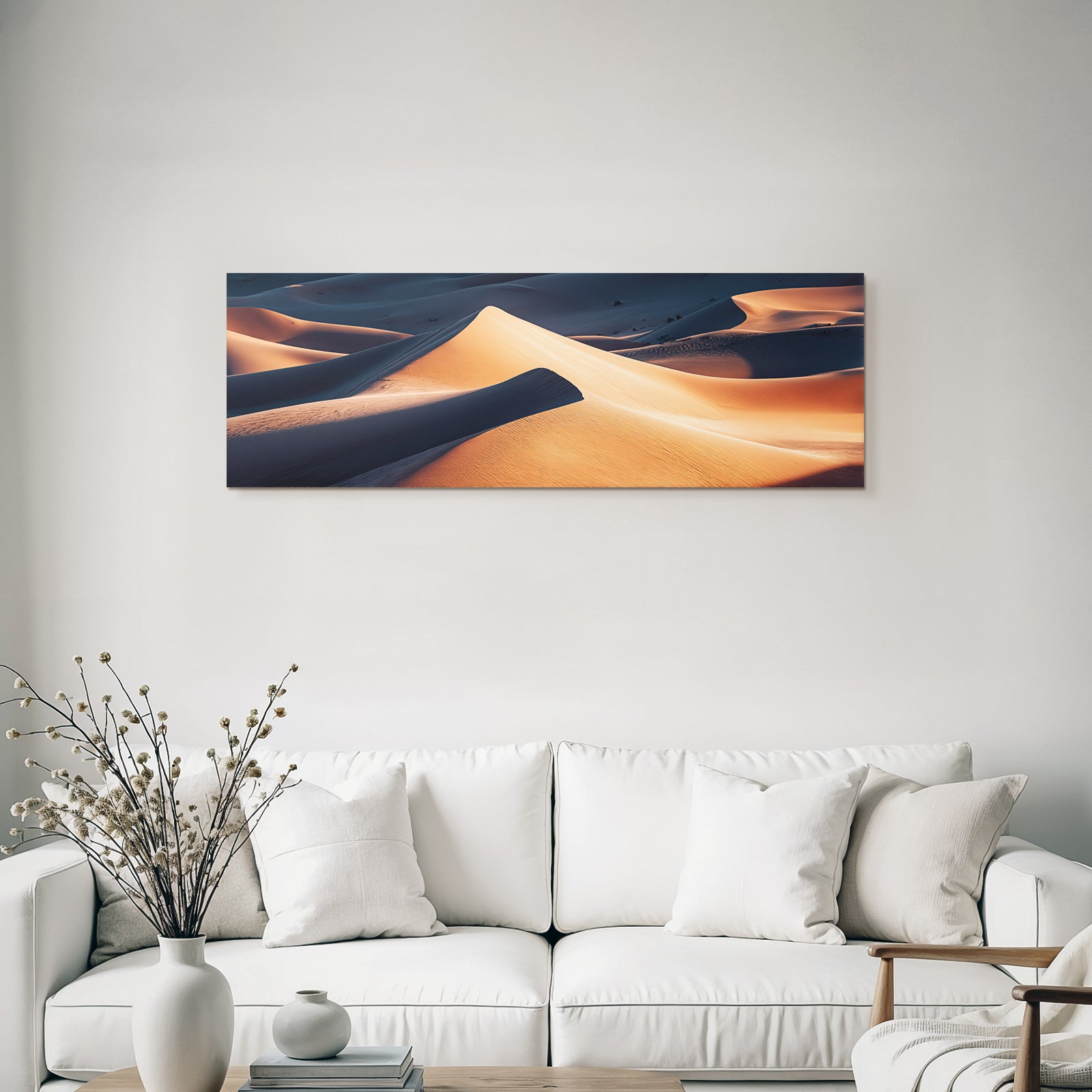 Desert sand dune landscape in sunlight