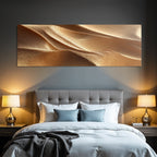 Desert Textured Golden Fabric With Pleats And Light Play