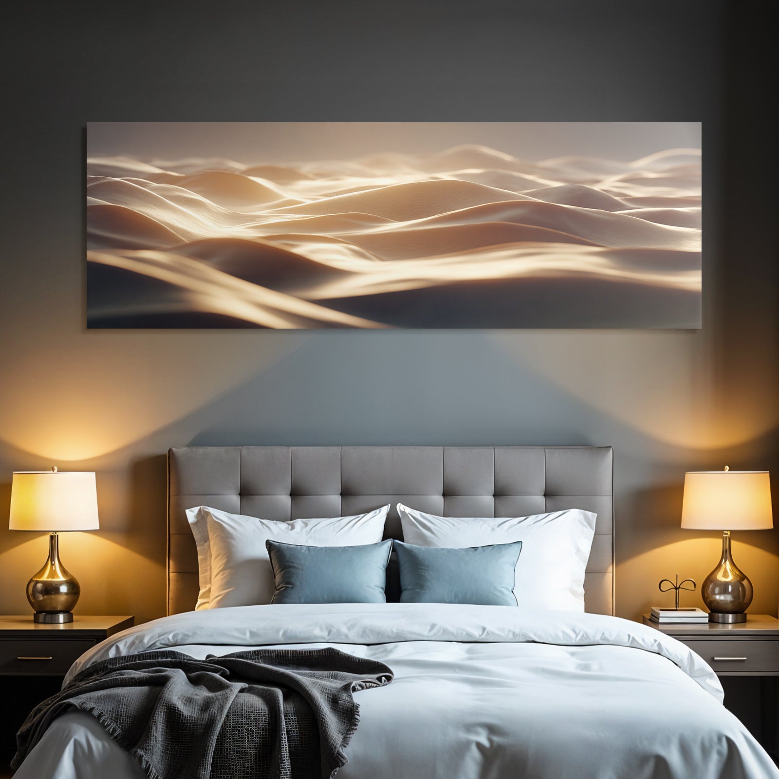 Desert Wavy Abstract Texture With Soft Lighting