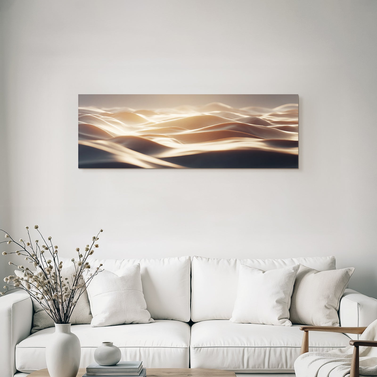 Desert Wavy Abstract Texture With Soft Lighting
