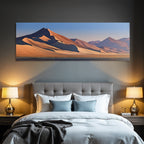 Desert Desert Landscape Sunset Sunset With Dunes And Mountains