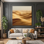 Desert sand dune landscape with windblown ripples