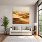 Desert sand dune landscape with windblown ripples
