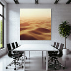 Desert sand dunes in the desert sunny and quiet