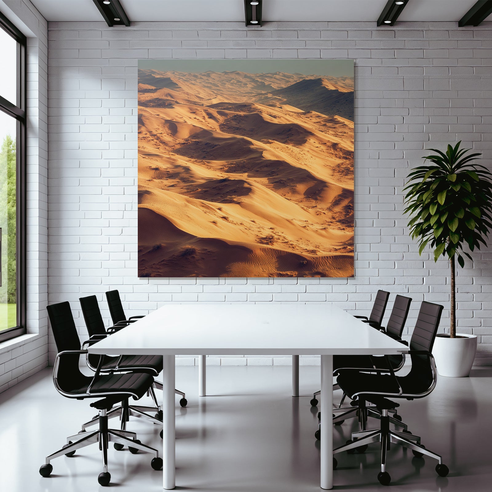 Desert sand dunes desert landscape morning sun