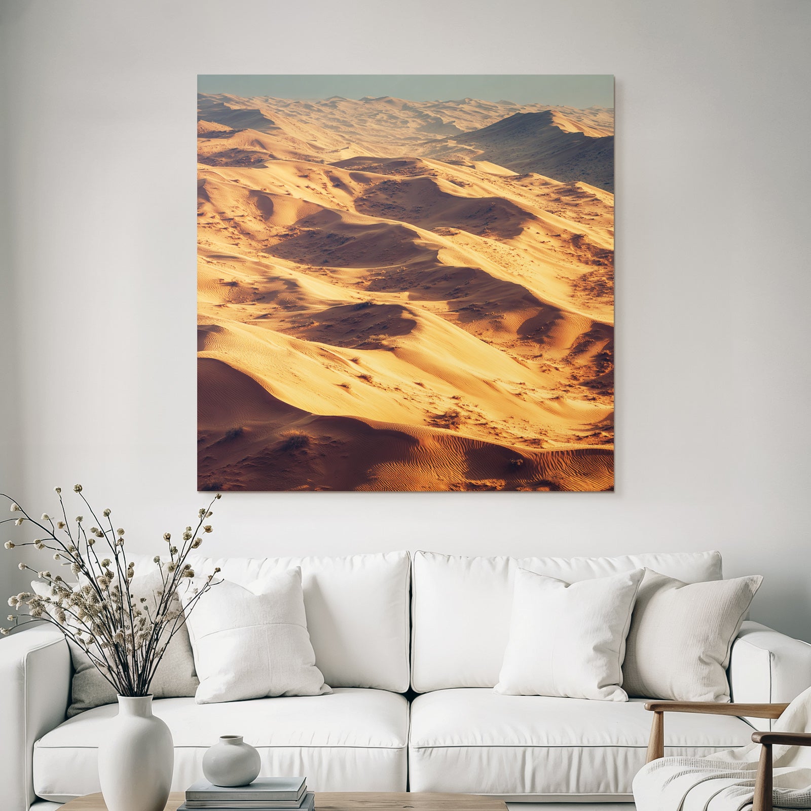 Desert sand dunes desert landscape morning sun