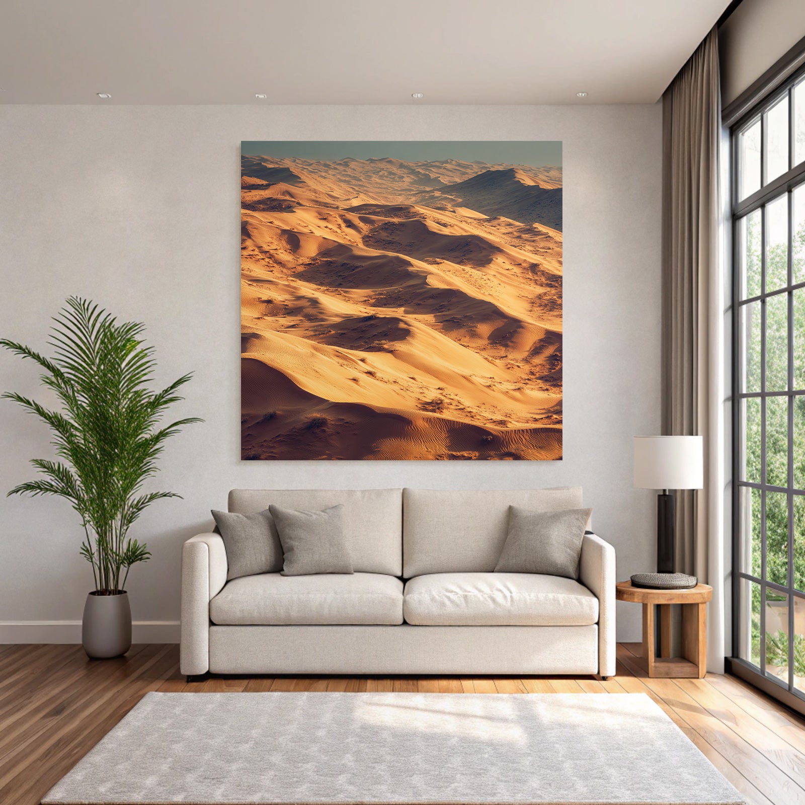 Desert sand dunes desert landscape morning sun