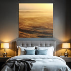 Desert Sand Landscape In Golden Light