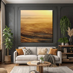 Desert Sand Landscape In Golden Light