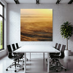 Desert Sand Landscape In Golden Light