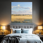 Desert Scenic Landscape Wide Fields Sky And Mountains