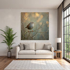 Desert bird on a branch in a tranquil natural landscape