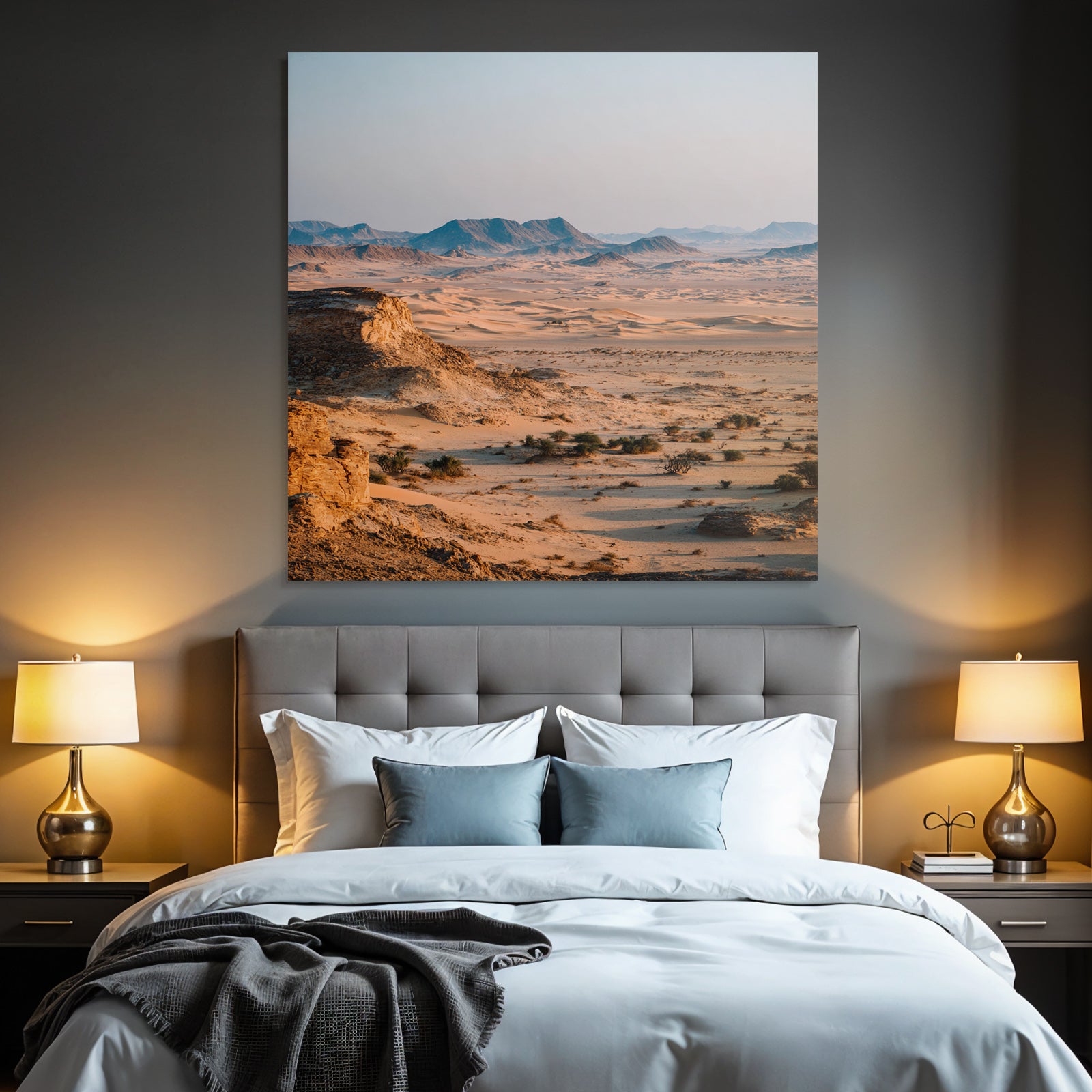 Deserts Vast desert landscape Warm tone Dimensions