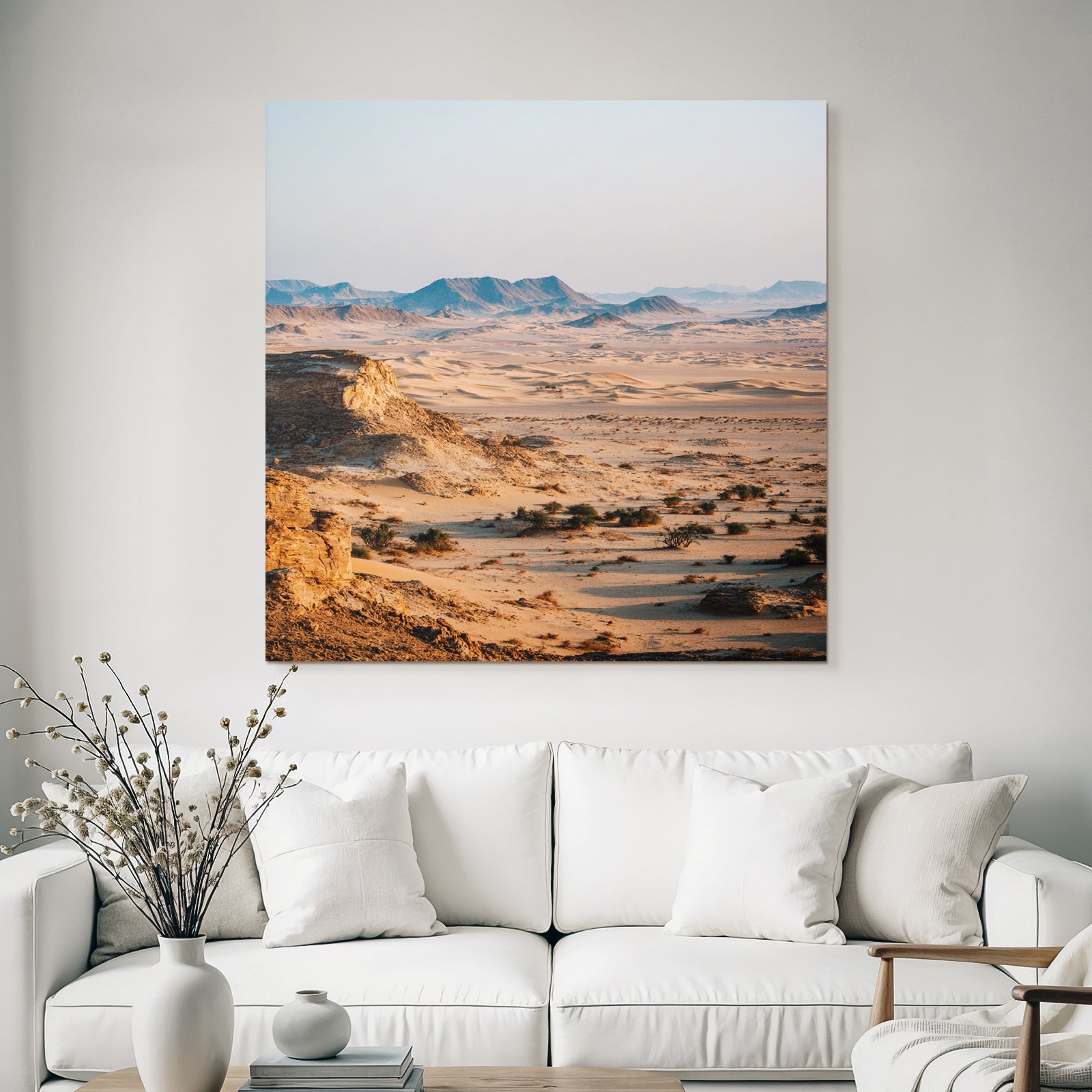 Deserts Vast desert landscape Warm tone Dimensions