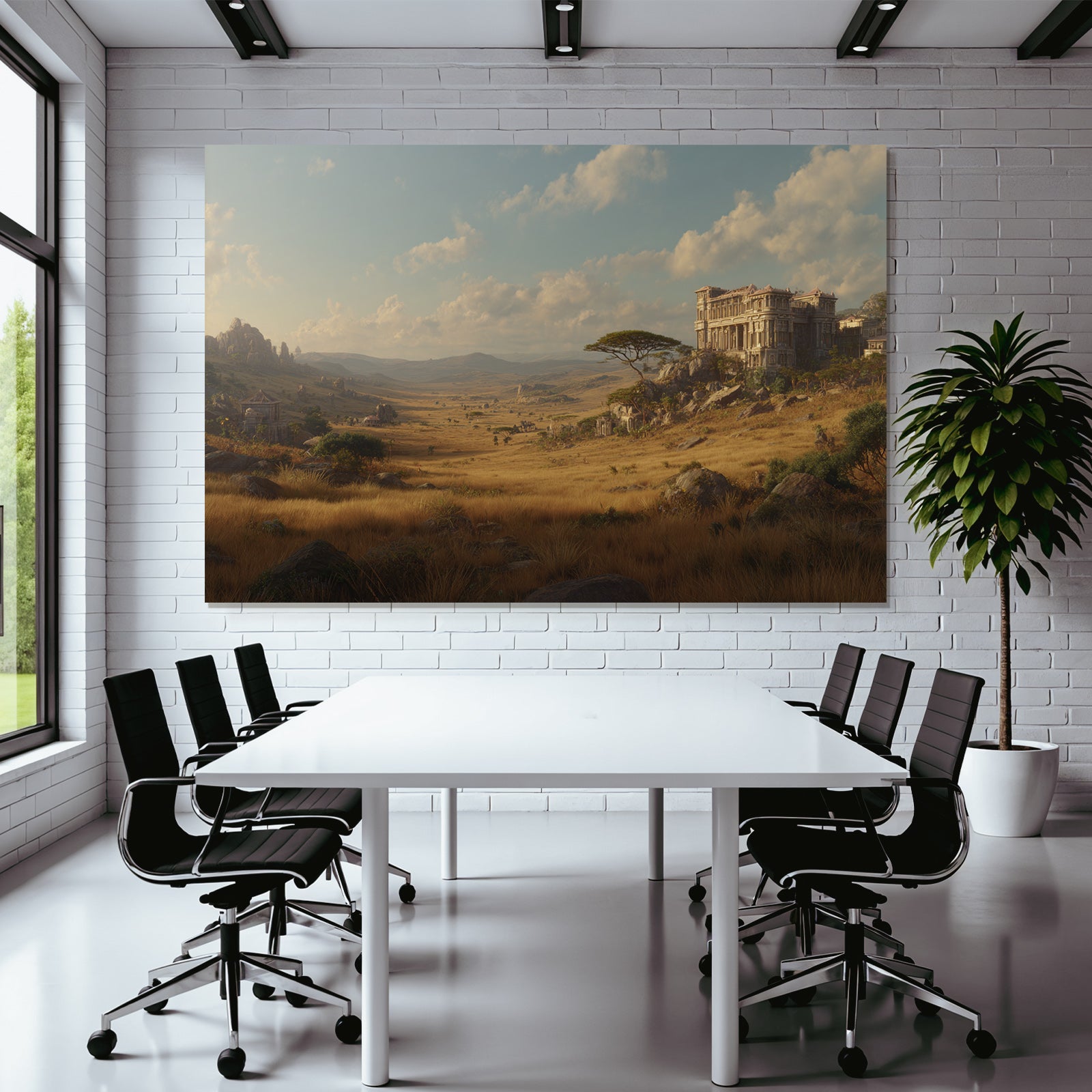 Deserts Picturesque landscapes Golden grass Rock formations Ornamental architecture