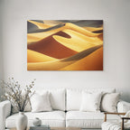 Desert Sand Dunes Closeup Golden Colors Textures