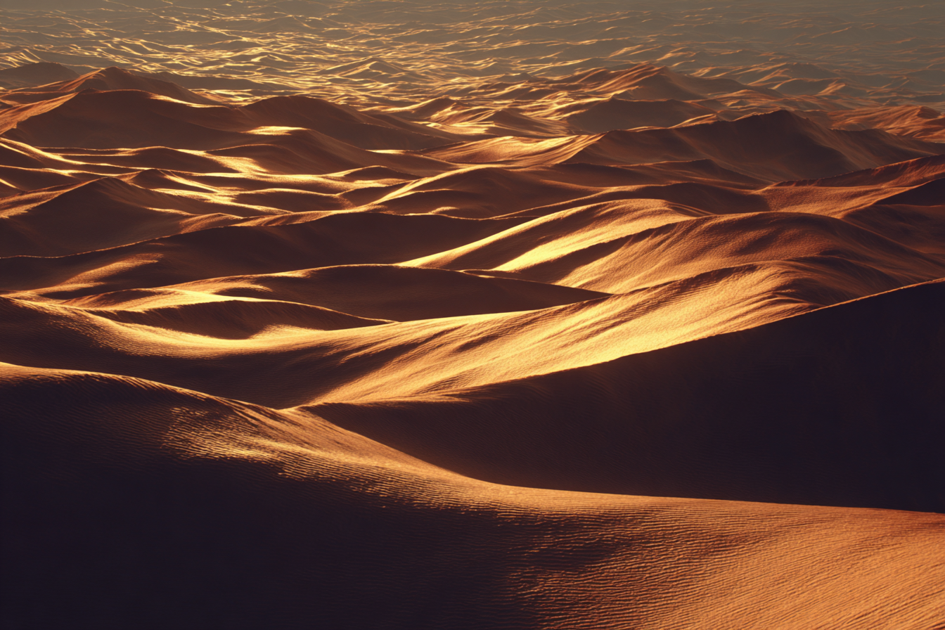 Wüsten Sanddünen Landlandschaft Warmes Licht Texture Und Konturen | Wuesten und Savanne | Landschaften