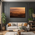 Desert sand dune landscape at sunset